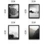 WALLXPERT Dekorativna slika u okviru (4 komada) Wave Set - slika 3
