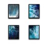 WALLXPERT Dekorativna slika u okviru (4 komada) Waves Set 1 - slika 2