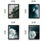 WALLXPERT Dekorativna slika u okviru (4 komada) Waves Set 2 - slika 3