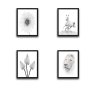 WALLXPERT Dekorativna slika u okviru (4 komada) White World Set - slika 2