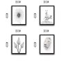 WALLXPERT Dekorativna slika u okviru (4 komada) White World Set - slika 3