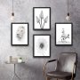 WALLXPERT Dekorativna slika u okviru (4 komada) White World Set - slika 1