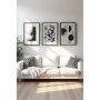 WALLXPERT Dekorativna uramljena MDF slika (3 komada) Huhu425 50 x 70 - slika 1