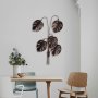 WALLXPERT Dekorativni metalni zidni pribor Monstera Copper - slika 3