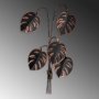 WALLXPERT Dekorativni metalni zidni pribor Monstera Copper - slika 4