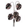 WALLXPERT Dekorativni metalni zidni pribor Monstera Copper - slika 5