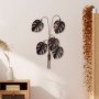 WALLXPERT Dekorativni metalni zidni pribor Monstera Copper - slika 1