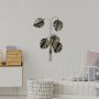 WALLXPERT Dekorativni metalni zidni pribor Monstera Gold - slika 3