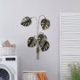 WALLXPERT Dekorativni metalni zidni pribor Monstera Gold - slika 2