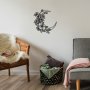 WALLXPERT Dekorativni metalni zidni pribor Flower Moon 1 M - slika 2
