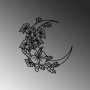 WALLXPERT Dekorativni metalni zidni pribor Flower Moon 1 M - slika 4