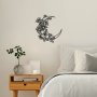 WALLXPERT Dekorativni metalni zidni pribor Flower Moon 1 M - slika 1