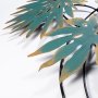WALLXPERT Dekorativni metalni zidni pribor Monstera Turquoise - slika 4