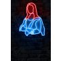 WALLXPERT Ekorativna plastična LED rasveta Mona Lisa Red - slika 2