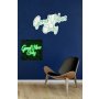 WALLXPERT Dekorativna plastična LED rasveta Good Vibes Only 2 Green - slika 3