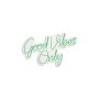 WALLXPERT Dekorativna plastična LED rasveta Good Vibes Only 2 Green - slika 4