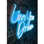 WALLXPERT Dekorativna plastična LED rasveta Live Your Dream Blue - slika 3