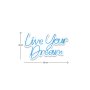 WALLXPERT Dekorativna plastična LED rasveta Live Your Dream Blue - slika 5