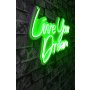 WALLXPERT Dekorativna plastična LED rasveta Live Your Dream Green - slika 4