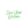 WALLXPERT Dekorativna plastična LED rasveta Live Your Dream Green - slika 5