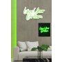 WALLXPERT Dekorativna plastična LED rasveta Live Your Dream Green - slika 1