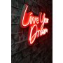 WALLXPERT Dekorativna plastična LED rasveta Live Your Dream Red - slika 2