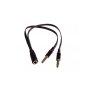 GEMBIRD CCA-418A ** 3.5mm Headphone Mic Audio Y Splitter Cable Female to 2x3.5mm Male adapter (87) - slika 1