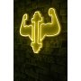 WALLXPERT Dekorativna plastična LED rasveta Gym Dumbbells WorkOut Yellow - slika 2