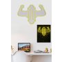 WALLXPERT Dekorativna plastična LED rasveta Gym Dumbbells WorkOut Yellow - slika 4