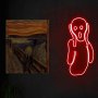 WALLXPERT Dekorativna plastična LED rasveta Scream Red - slika 1