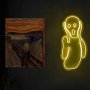WALLXPERT Dekorativna plastična LED rasveta Scream Yellow - slika 1