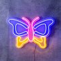 WALLXPERT Dekorativna plastična LED rasveta Butterfly Multicolor - slika 1