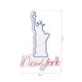 WALLXPERT Dekorativna plastična LED rasveta New York Pink - slika 4