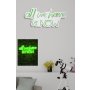 WALLXPERT Dekorativna plastična LED rasveta All We Have is Now Green - slika 3