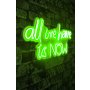 WALLXPERT Dekorativna plastična LED rasveta All We Have is Now Green - slika 1