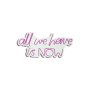 WALLXPERT Dekorativna plastična LED rasveta All We Have is Now Pink - slika 2