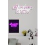 WALLXPERT Dekorativna plastična LED rasveta All We Have is Now Pink - slika 3