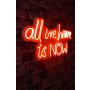 WALLXPERT Dekorativna plastična LED rasveta All We Have is Now Red - slika 1