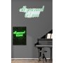 WALLXPERT Dekorativna plastična LED rasveta All You Need is Love Green - slika 3
