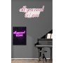 WALLXPERT Dekorativna plastična LED rasveta All You Need is Love Pink - slika 3