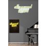 WALLXPERT Dekorativna plastična LED rasveta All You Need is Love Yellow - slika 3