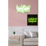 WALLXPERT Dekorativna plastična LED rasveta Look Great Feel Great Green - slika 3