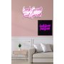 WALLXPERT Dekorativna plastična LED rasveta Look Great Feel Great Pink - slika 3