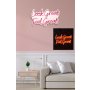 WALLXPERT Dekorativna plastična LED rasveta Look Great Feel Great Red - slika 3