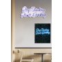 WALLXPERT Dekorativna plastična LED rasveta Stop Thinking Start Drinking Blue - slika 3