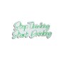 WALLXPERT Dekorativna plastična LED rasveta Stop Thinking Start Drinking Green - slika 2