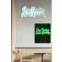 WALLXPERT Dekorativna plastična LED rasveta Stop Thinking Start Drinking Green - slika 3