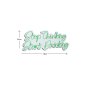 WALLXPERT Dekorativna plastična LED rasveta Stop Thinking Start Drinking Green - slika 4