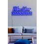 WALLXPERT Dekorativna plastična LED rasveta Follow Your Passion Blue - slika 1