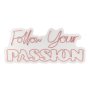 WALLXPERT Dekorativna plastična LED rasveta Follow Your Passion Pink - slika 2